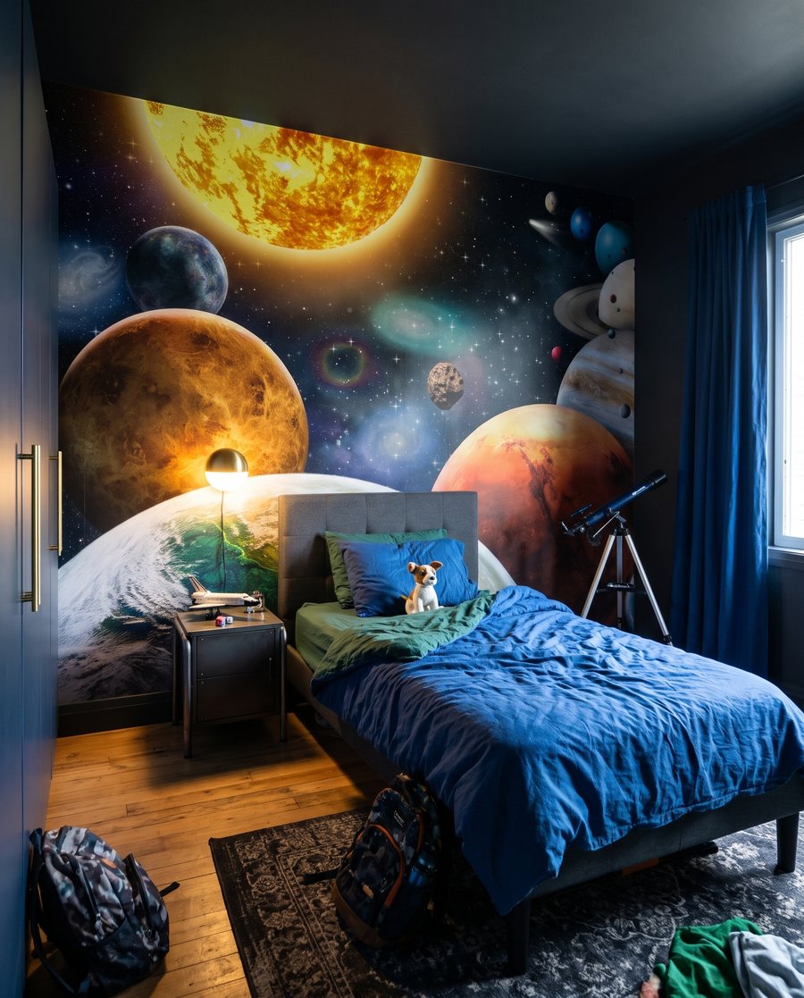 Tout près des planètes dans un intérieur