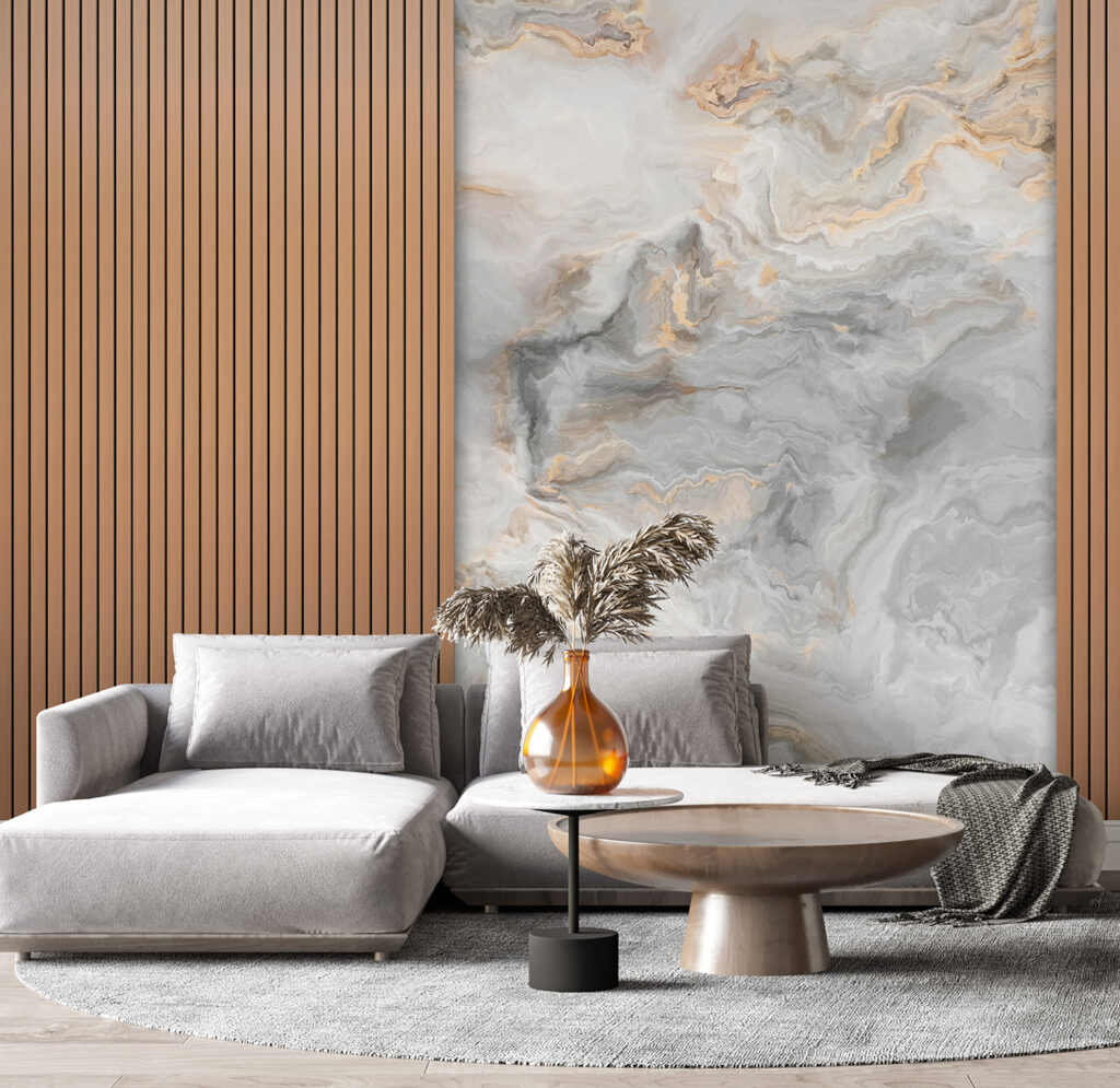 Lattes chaudes et veinures dans un intérieur