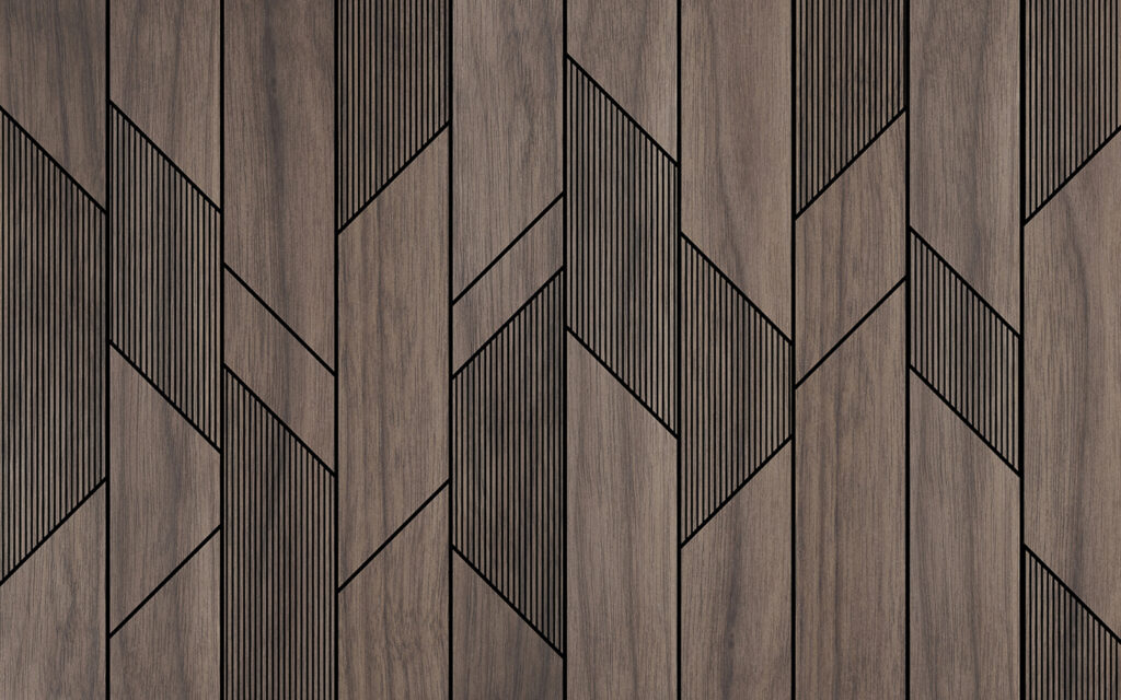 Bandes sombres striées — motif complet