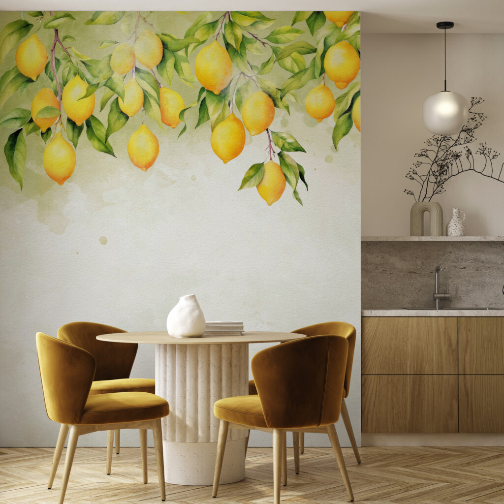 Citrons baignés de lumière dans un intérieur