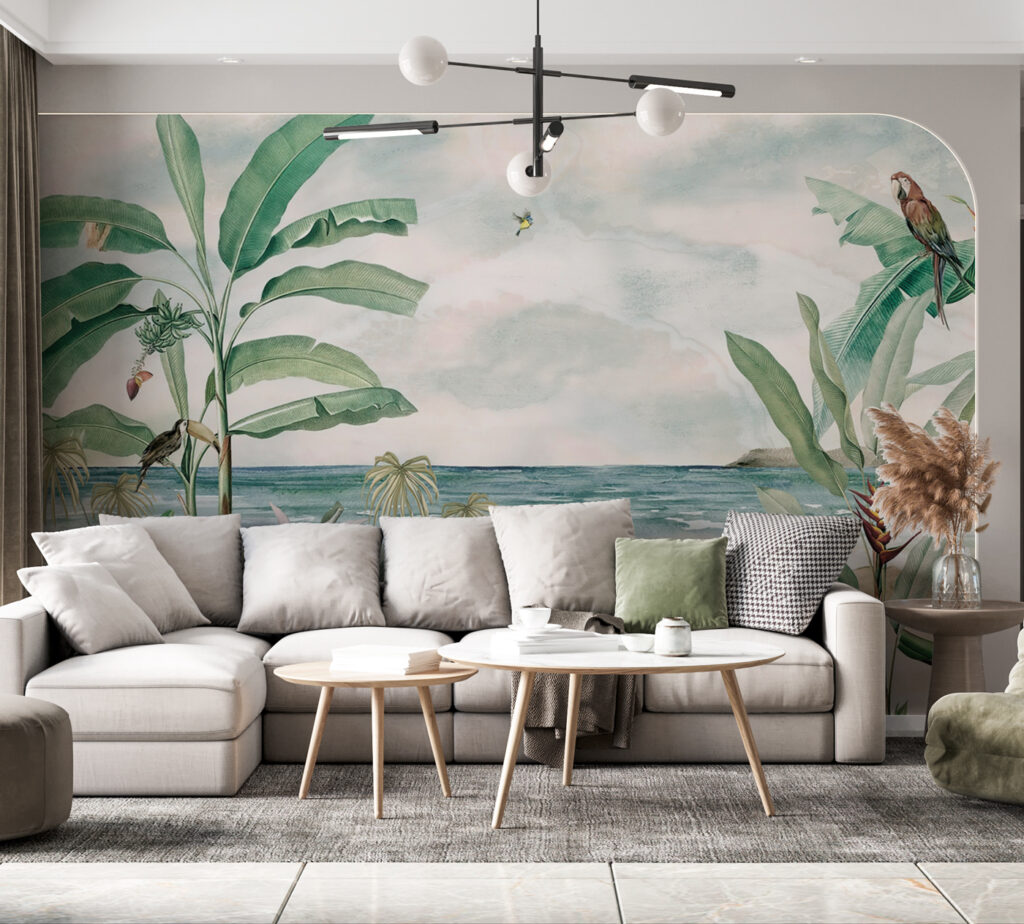 Mer entre les feuillages — intérieur 1