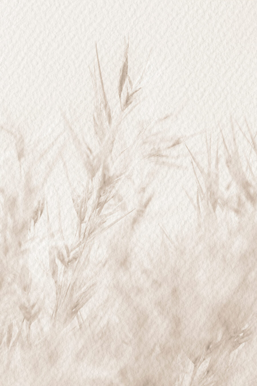 Herbes aux tons neutres — motif complet