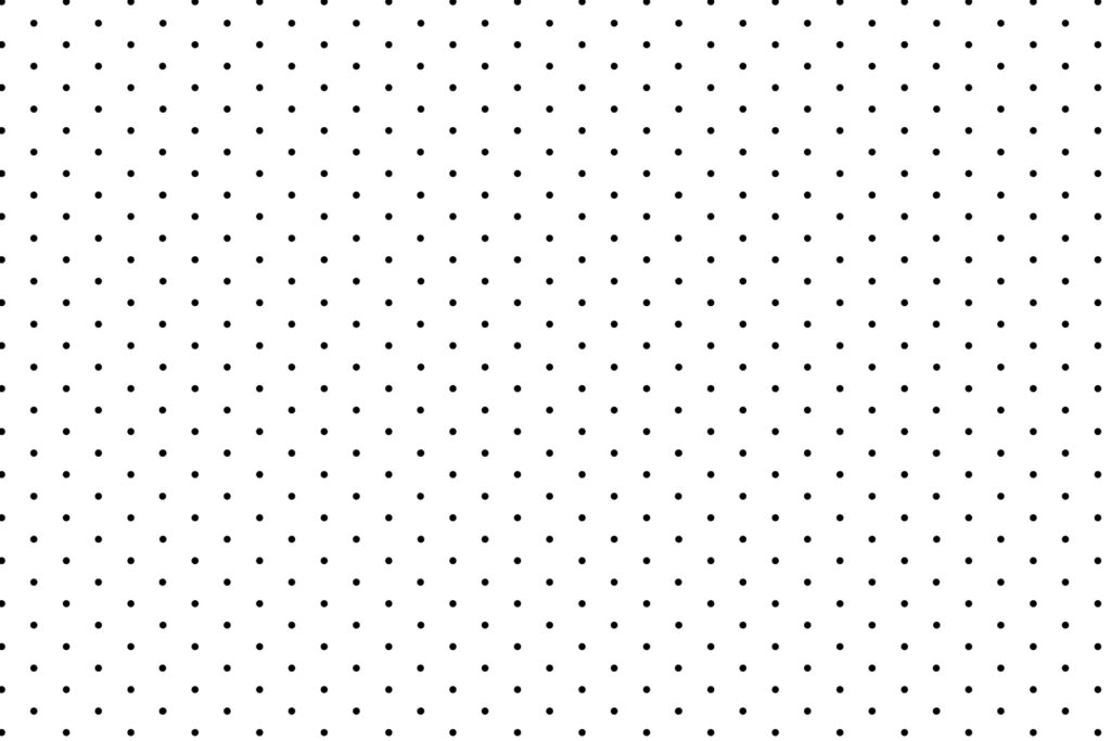 Points noirs alignés — motif complet