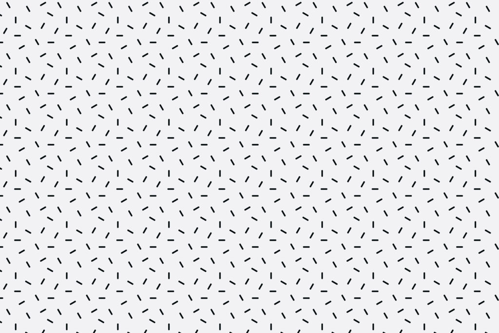 Petits traits noirs — motif complet