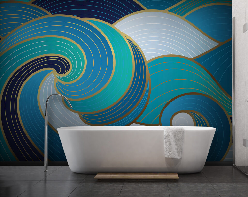 Vagues bleues et blanches — intérieur 3
