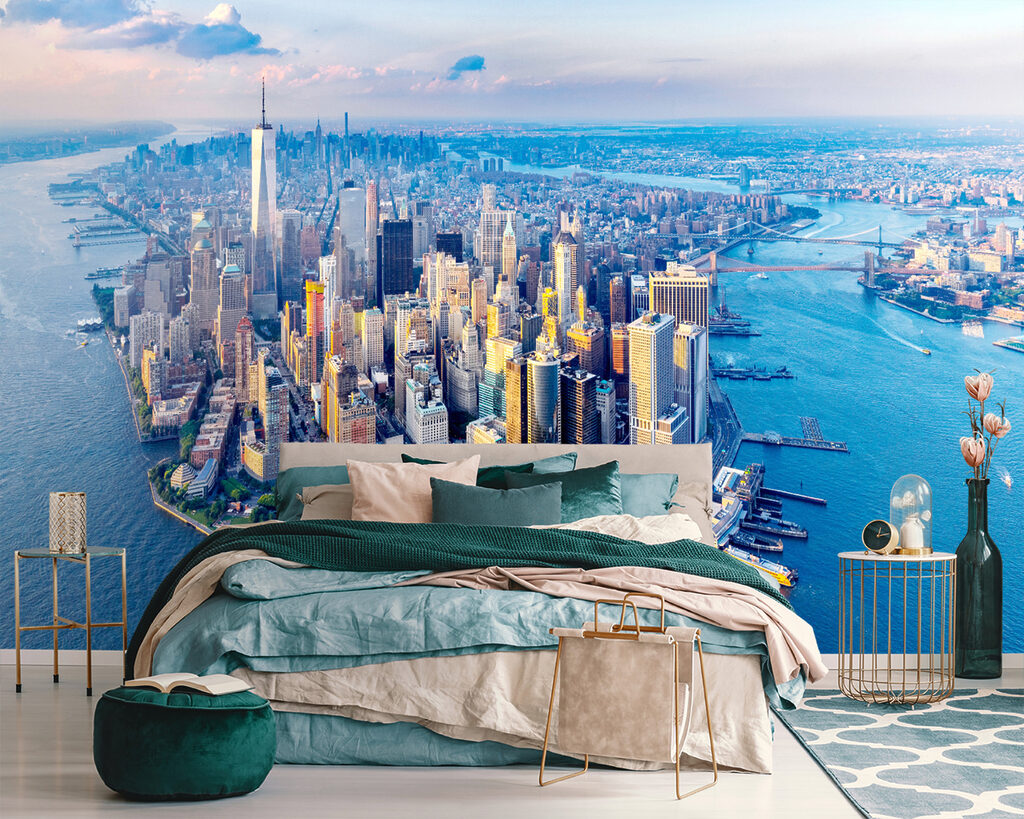 Manhattan vue du ciel dans un intérieur