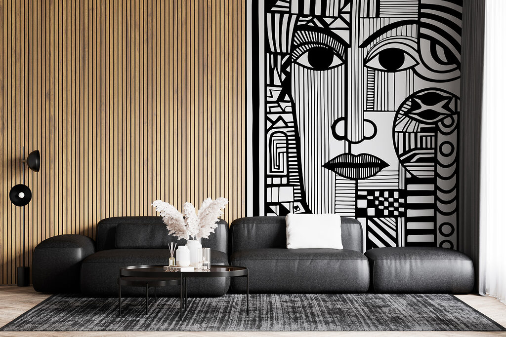 Visage noir et blanc — intérieur 4