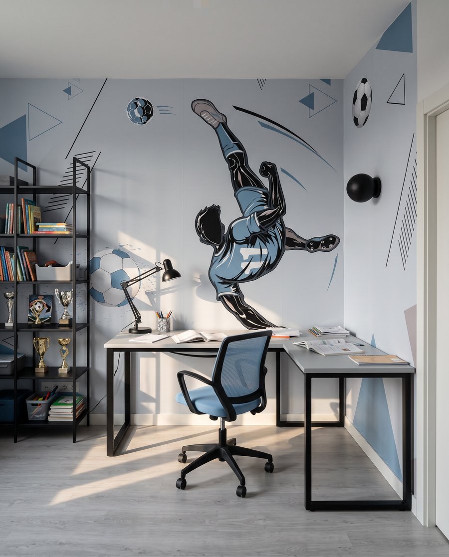 Retourné acrobatique dans un intérieur