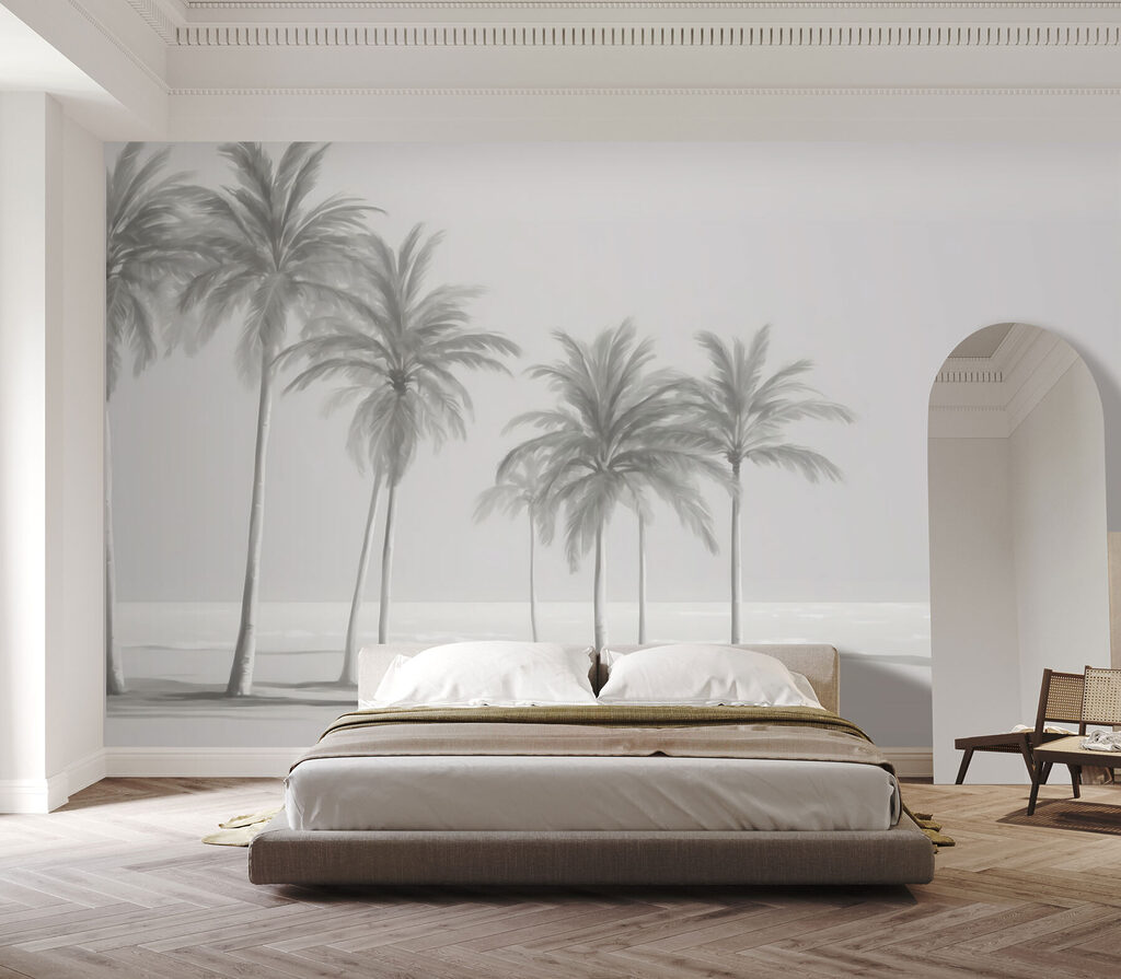 Grands palmiers espacés — intérieur 2