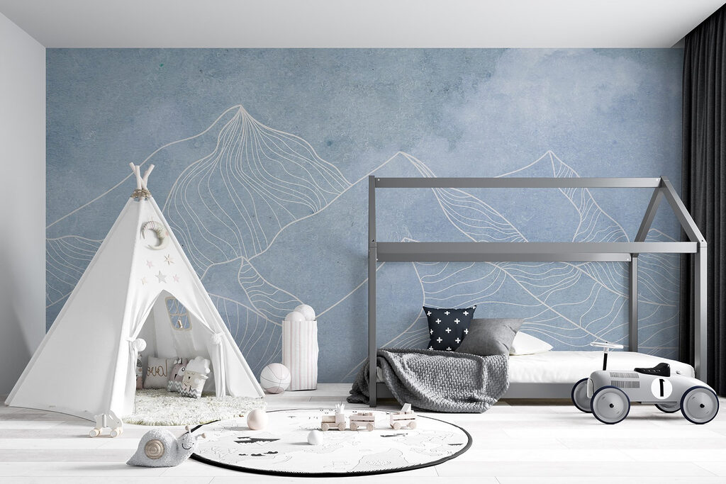 Montagnes au trait fin — intérieur 5