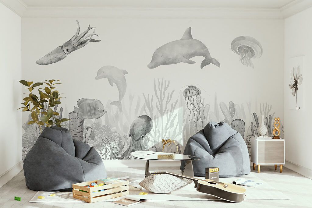 La vie du récif dans un intérieur