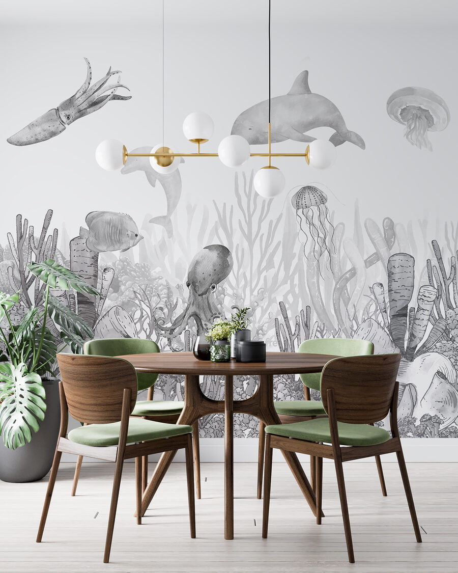 La vie du récif dans un intérieur