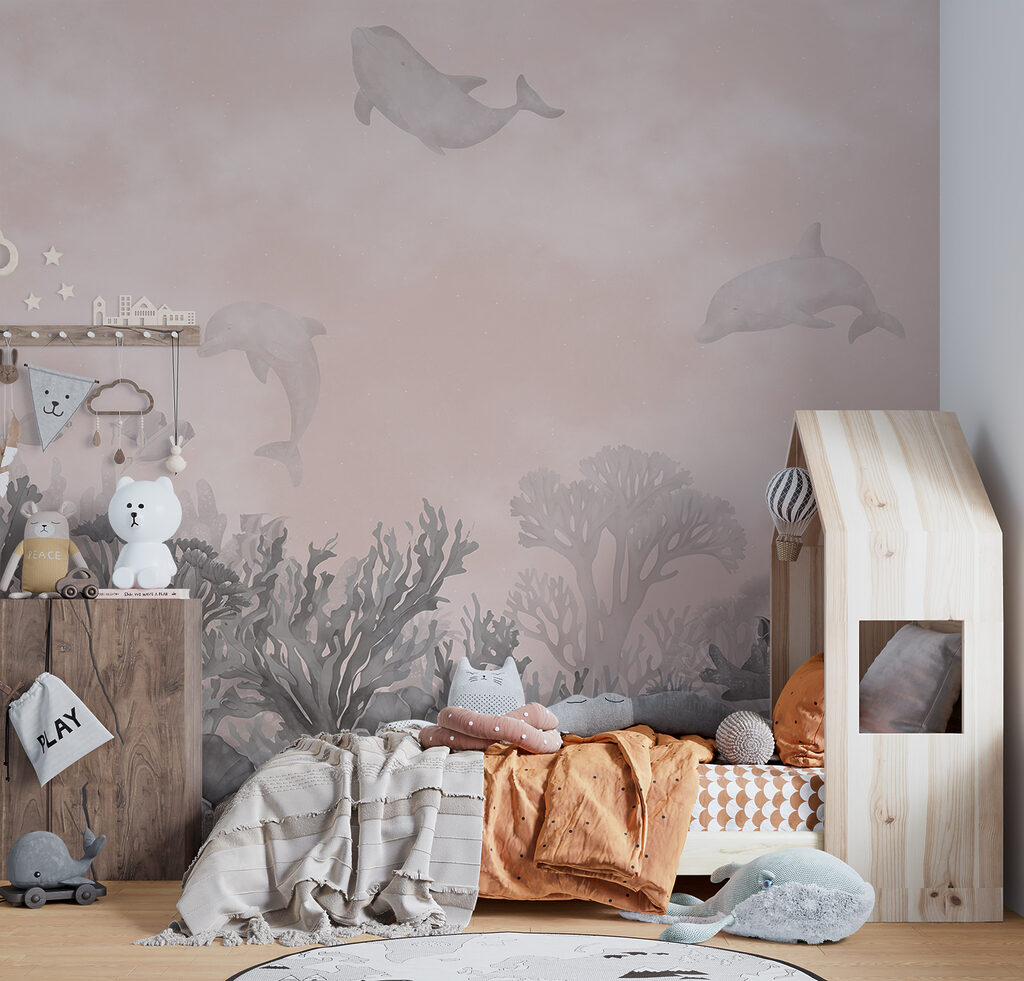 Dauphins au-dessus du corail — intérieur 3