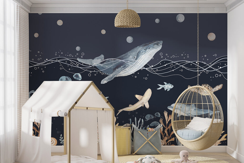 Baleine et jardin corallien — intérieur 4