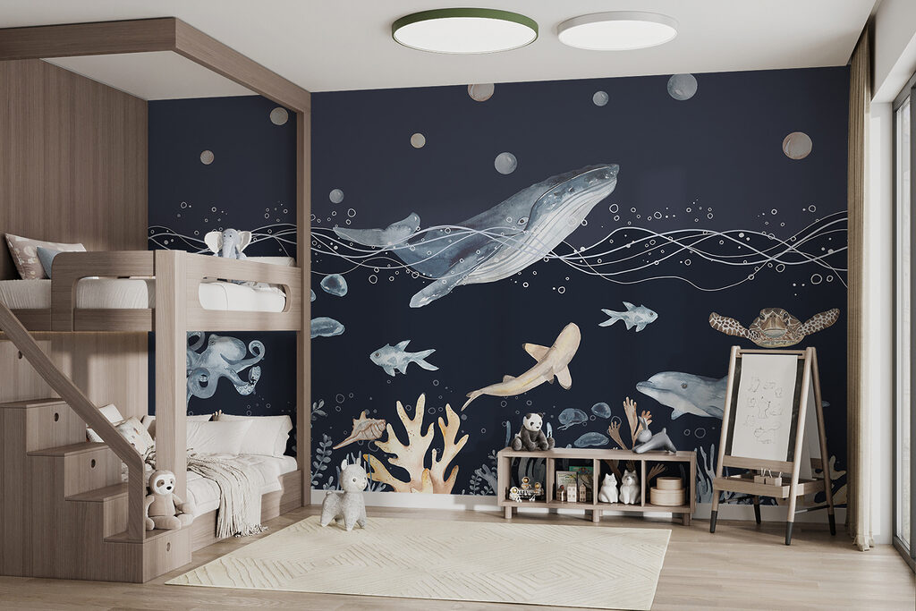 Baleine et jardin corallien — intérieur 5