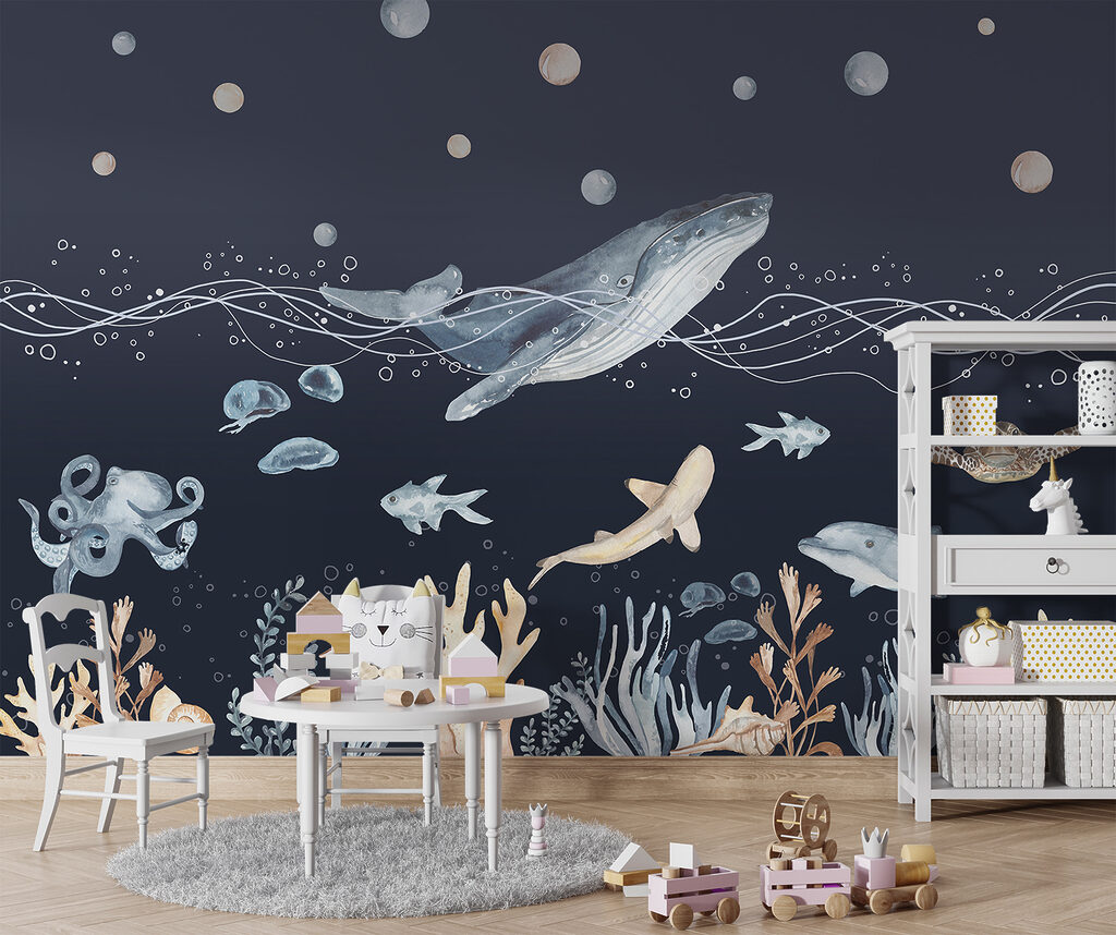 Baleine et jardin corallien — intérieur 3
