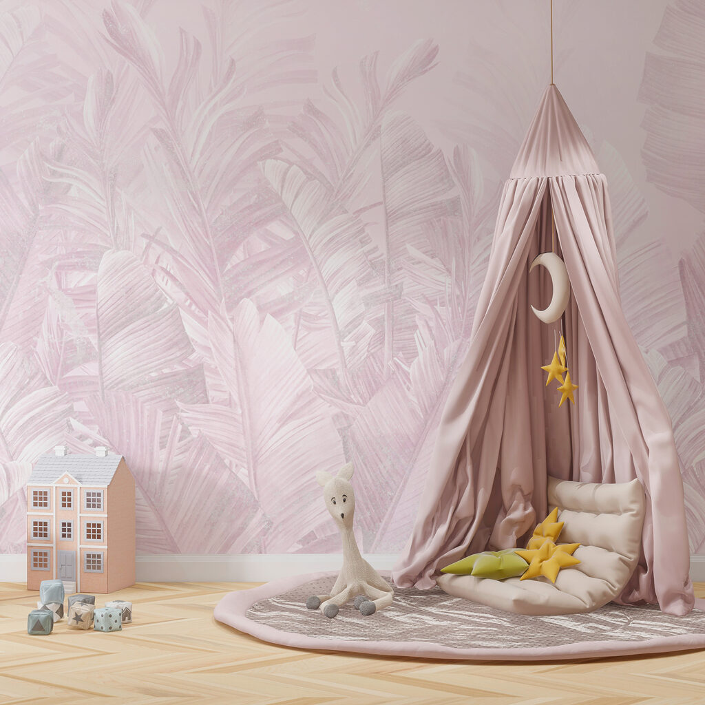 Feuillage tropical à l’encre — intérieur 1