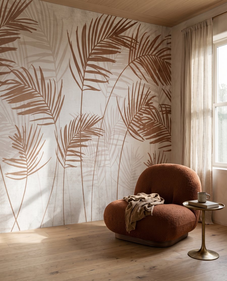 Palmes cuivrées — intérieur 2