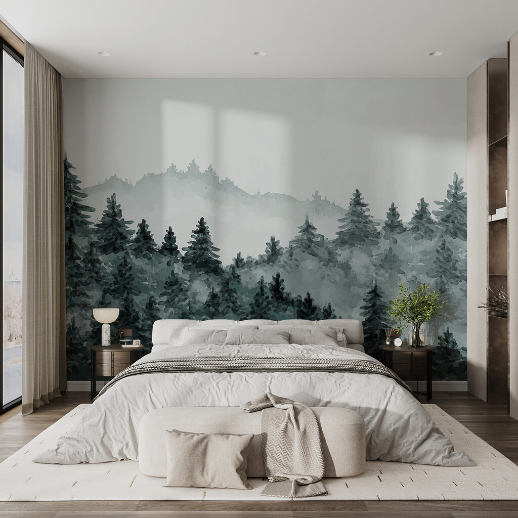 Collines de pins brumeuses — intérieur 5
