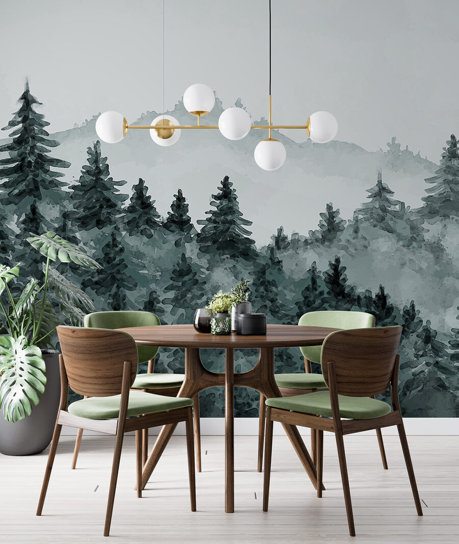 Collines de pins brumeuses — intérieur 3
