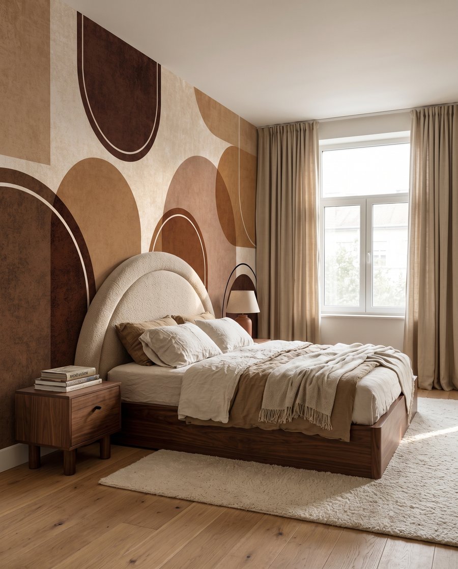 Arcs qui se répondent dans un intérieur