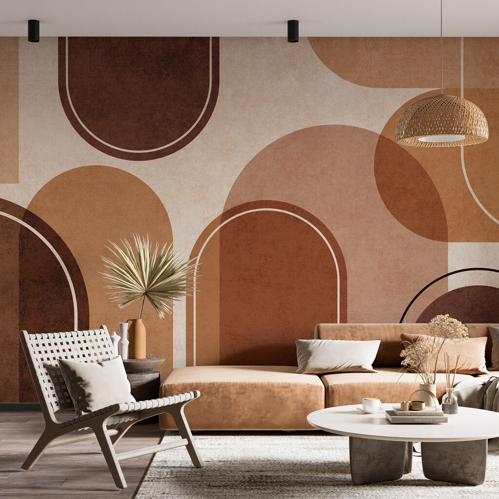 Arcs qui se répondent dans un intérieur