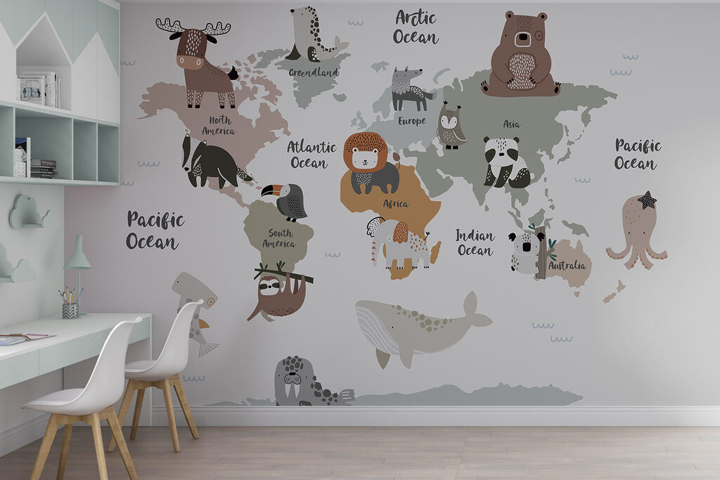 Animaux sur la carte — intérieur 3