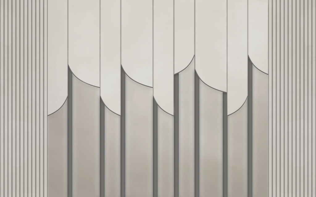 Courbes et ombres portées — motif complet