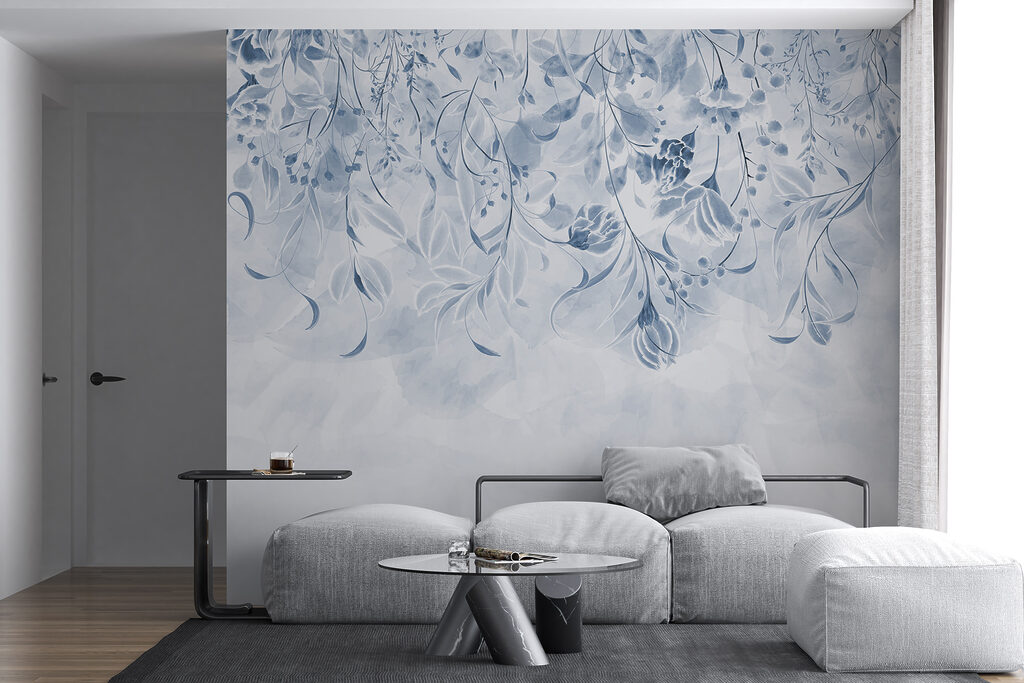 Fleurs suspendues dans un intérieur