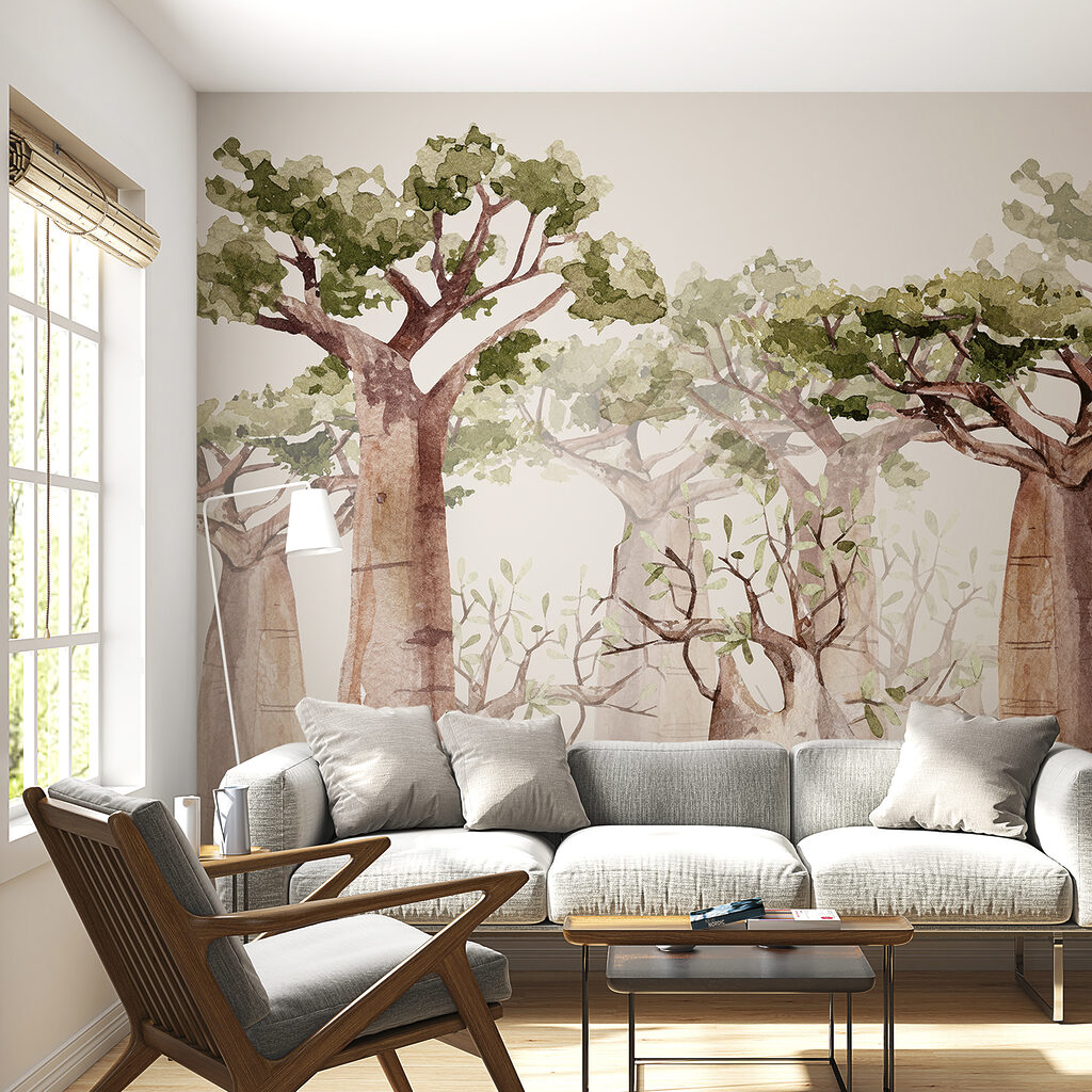 Grands arbres embrumés — intérieur 1