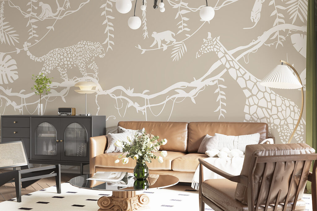 Jungle au trait blanc — intérieur 2