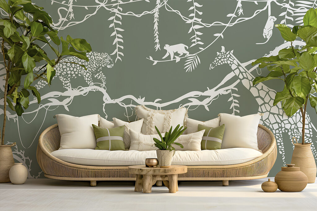 Jungle au trait blanc — intérieur 2