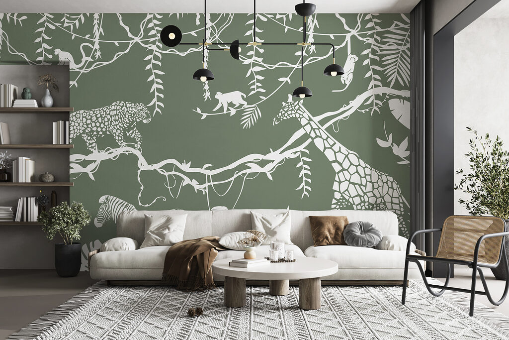 Jungle au trait blanc — intérieur 3