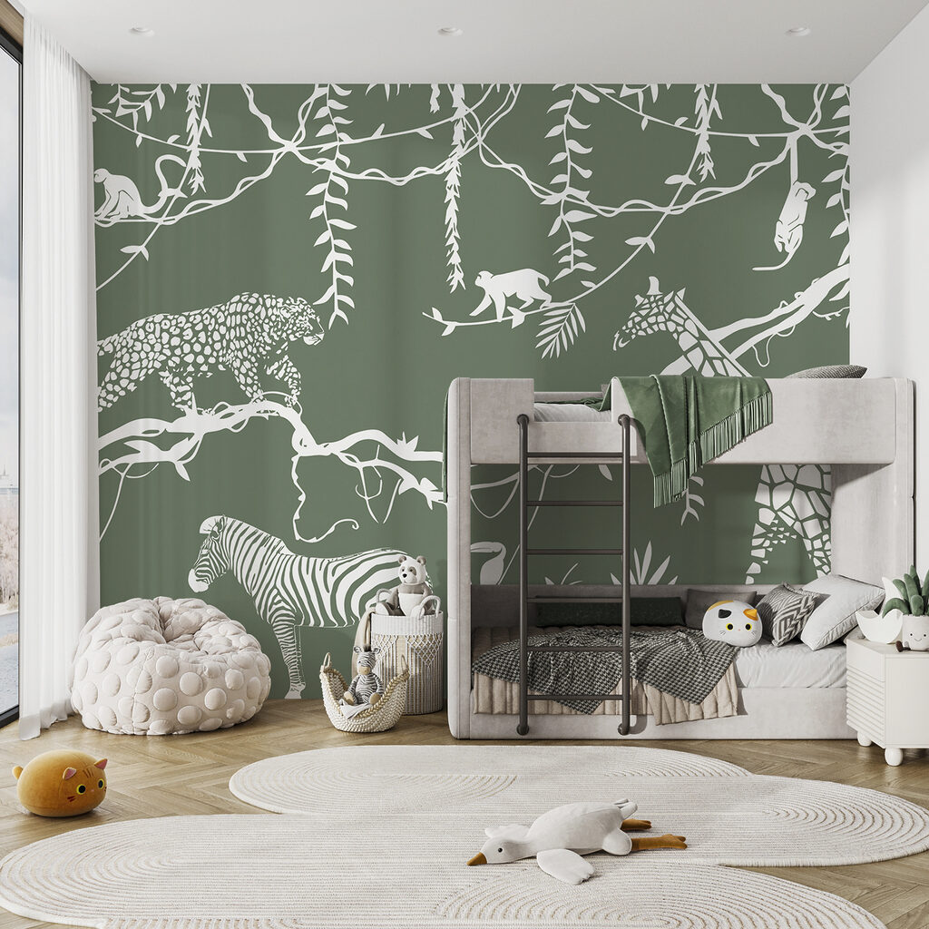 Jungle au trait blanc — intérieur 4