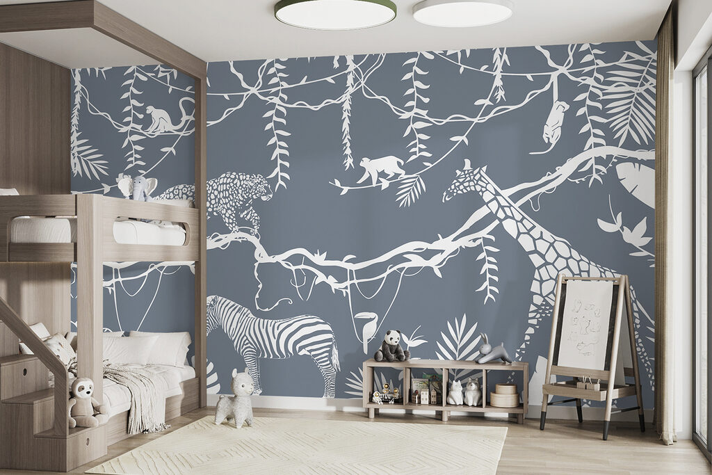 Jungle au trait blanc — intérieur 3