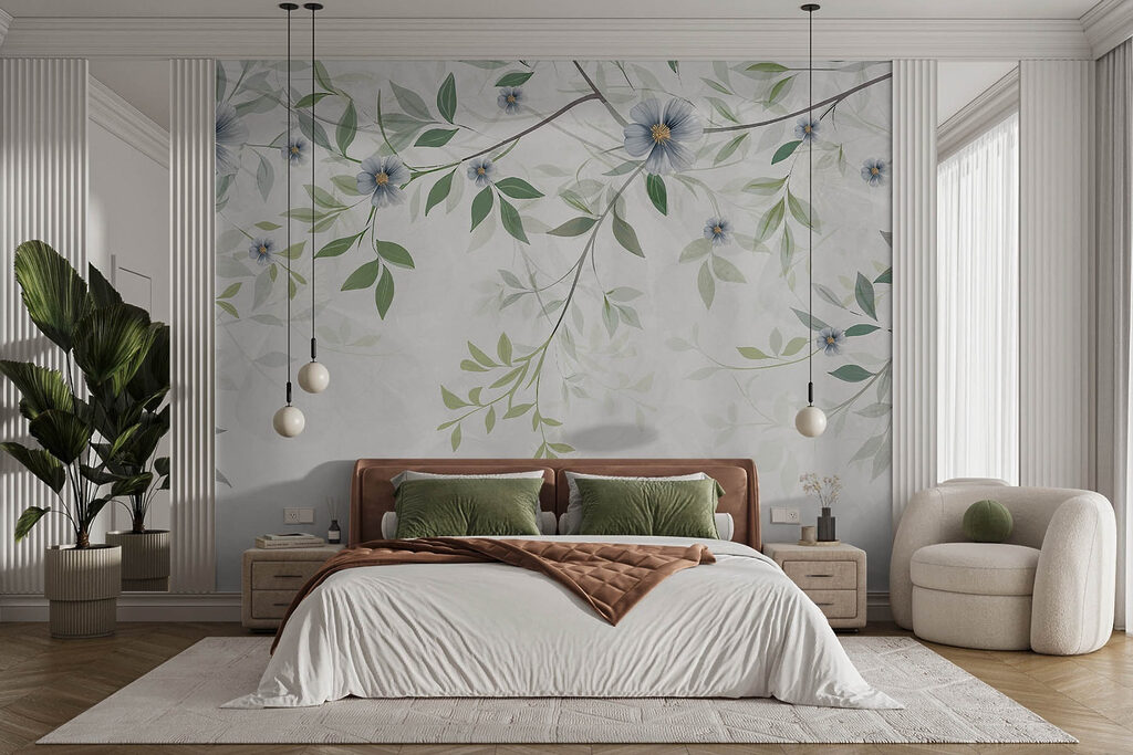 Fleurs et rameaux délicats — intérieur 2