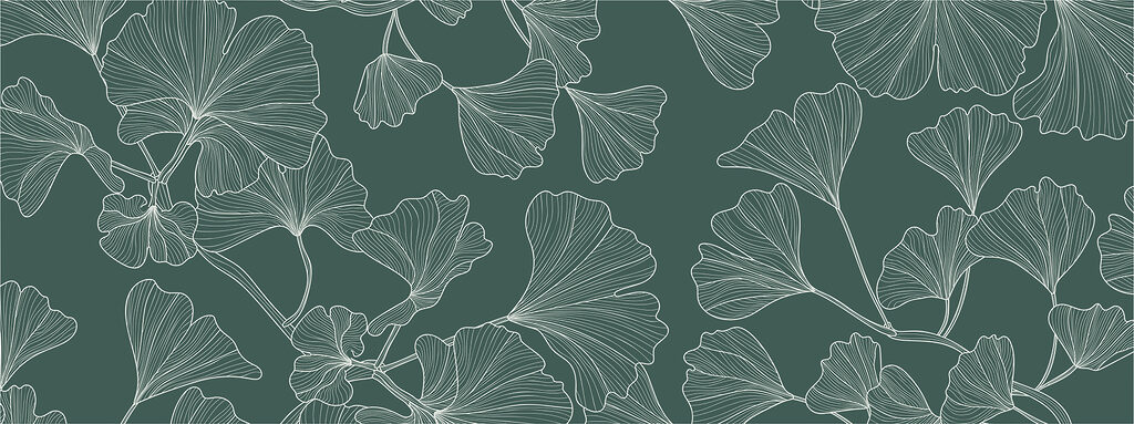 Feuilles sur branches sinueuses — motif complet