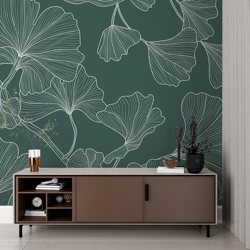 Feuilles sur branches sinueuses — intérieur 1