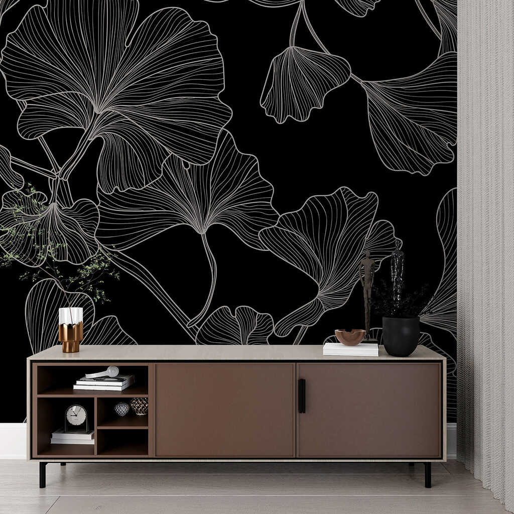 Feuilles sur branches sinueuses — intérieur 1