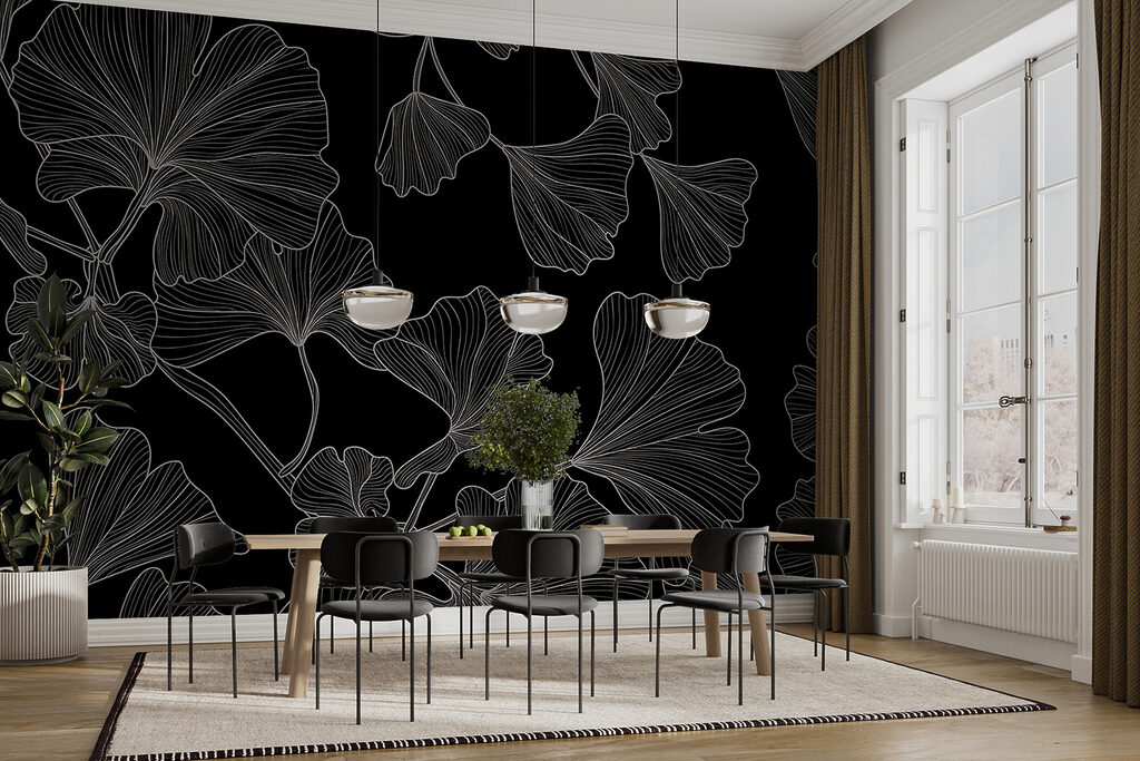 Feuilles sur branches sinueuses — intérieur 2