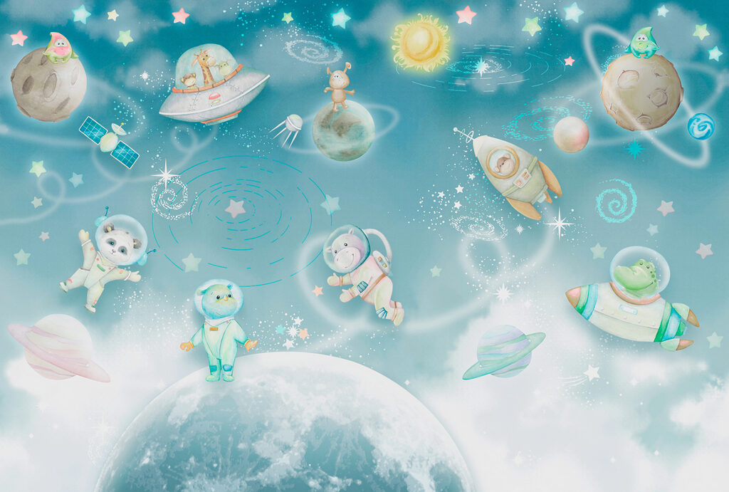 Balade dans les étoiles — motif complet