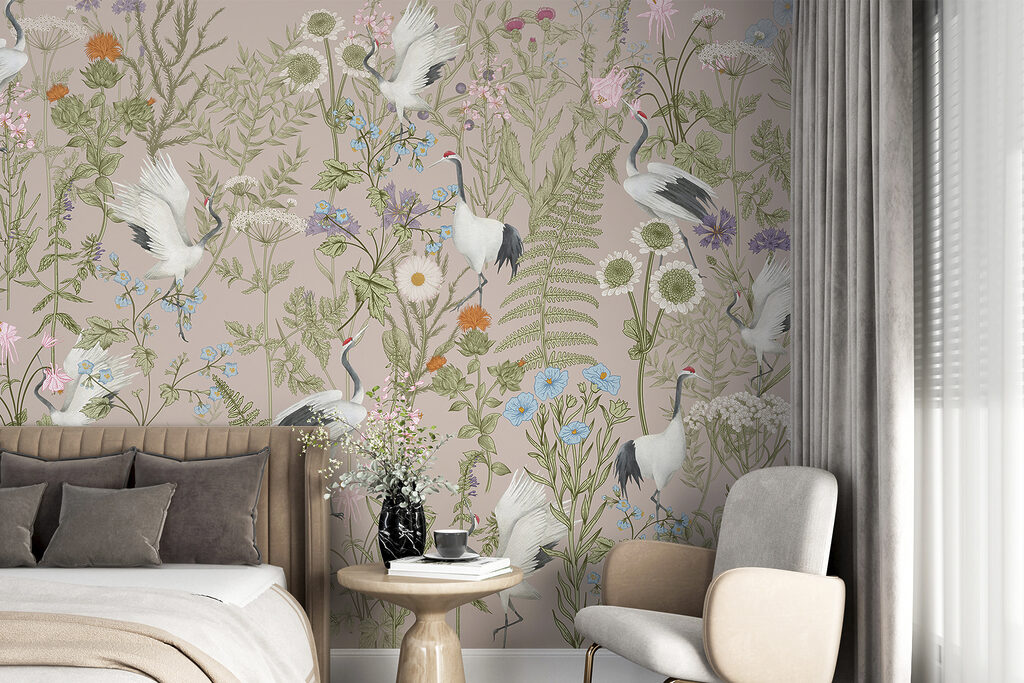 Oiseaux et fleurs sauvages — intérieur 1