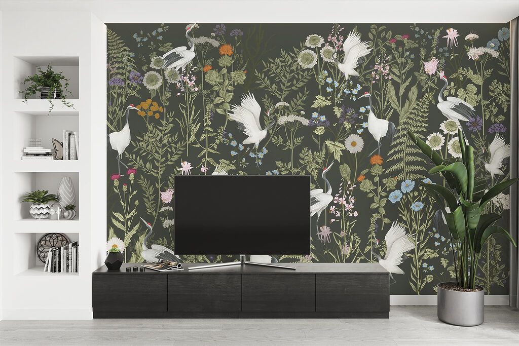 Oiseaux et fleurs sauvages — intérieur 1