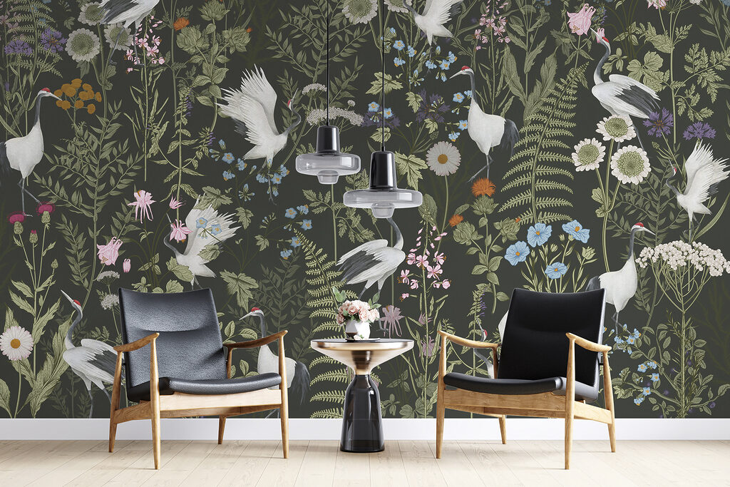 Oiseaux et fleurs sauvages — intérieur 2
