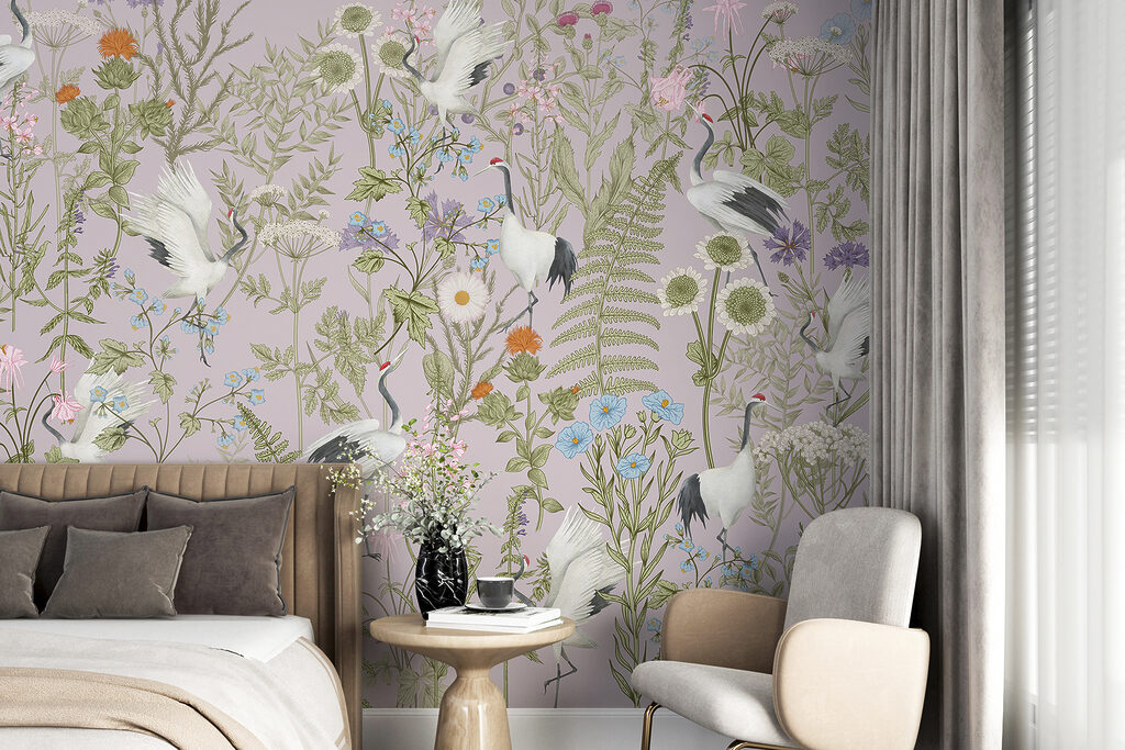 Oiseaux et fleurs sauvages — intérieur 1