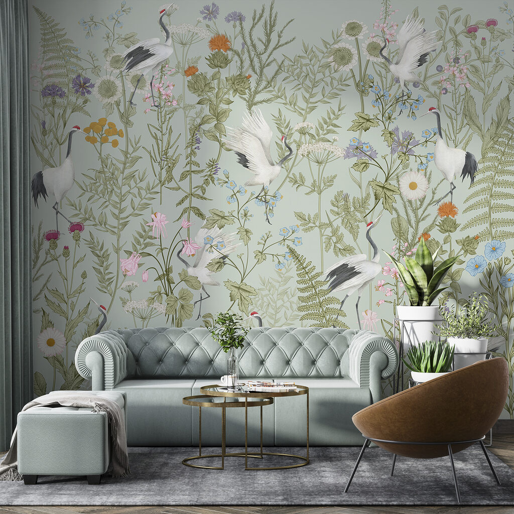 Oiseaux et fleurs sauvages — intérieur 1