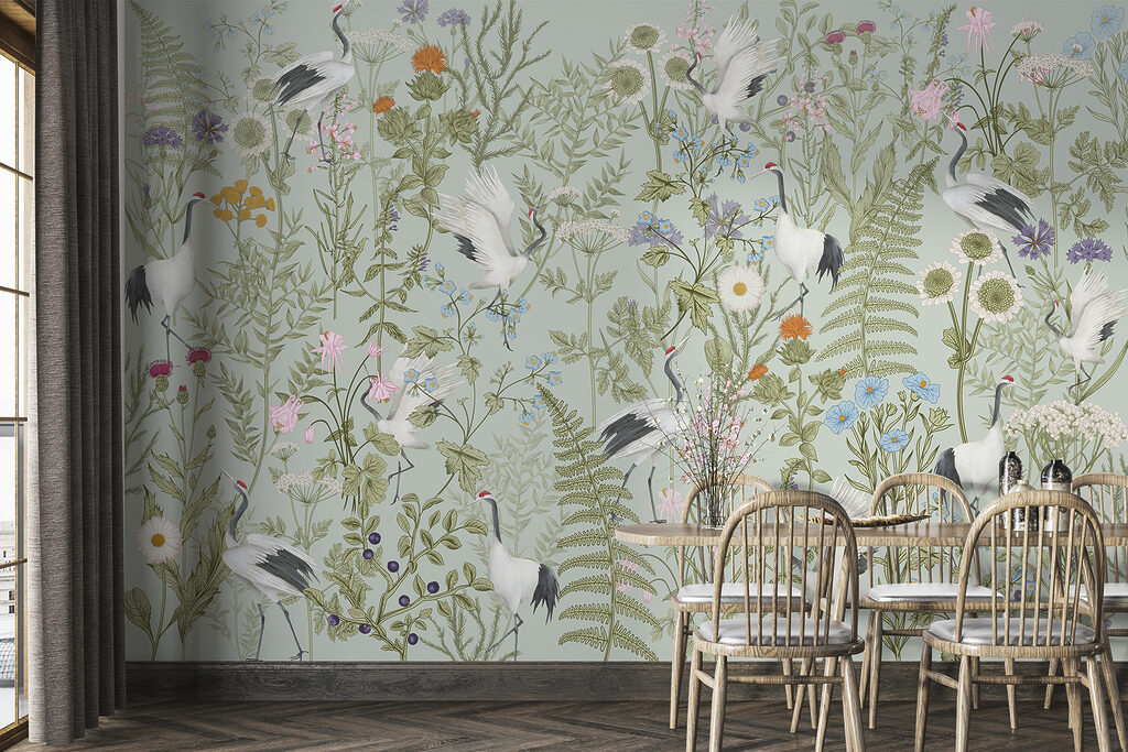 Oiseaux et fleurs sauvages — intérieur 2