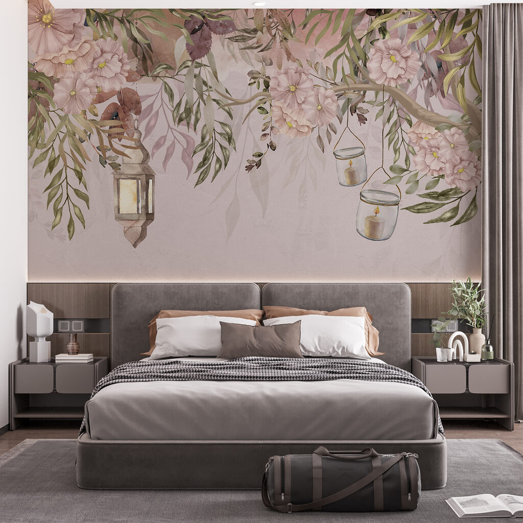 Fleurs et lanternes — intérieur 1