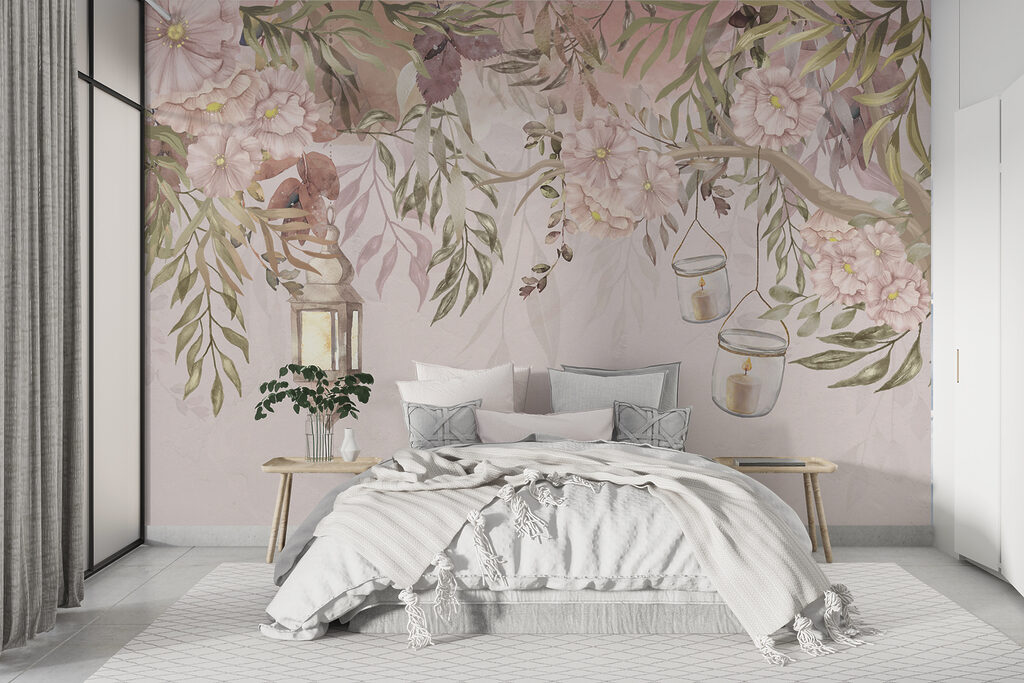 Fleurs et lanternes — intérieur 2
