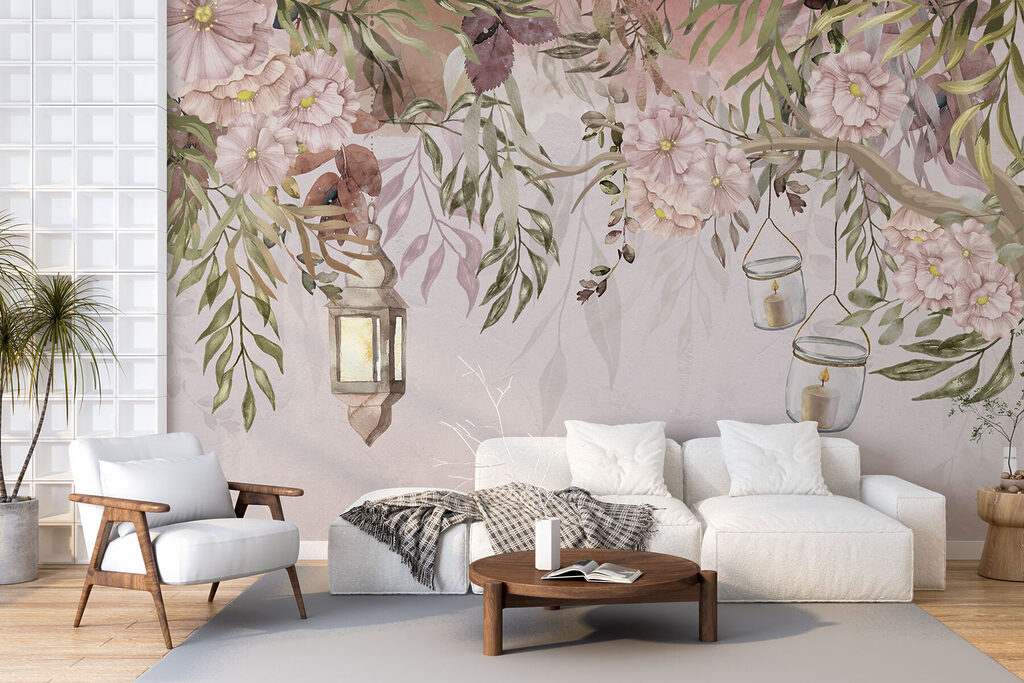 Fleurs et lanternes — intérieur 4